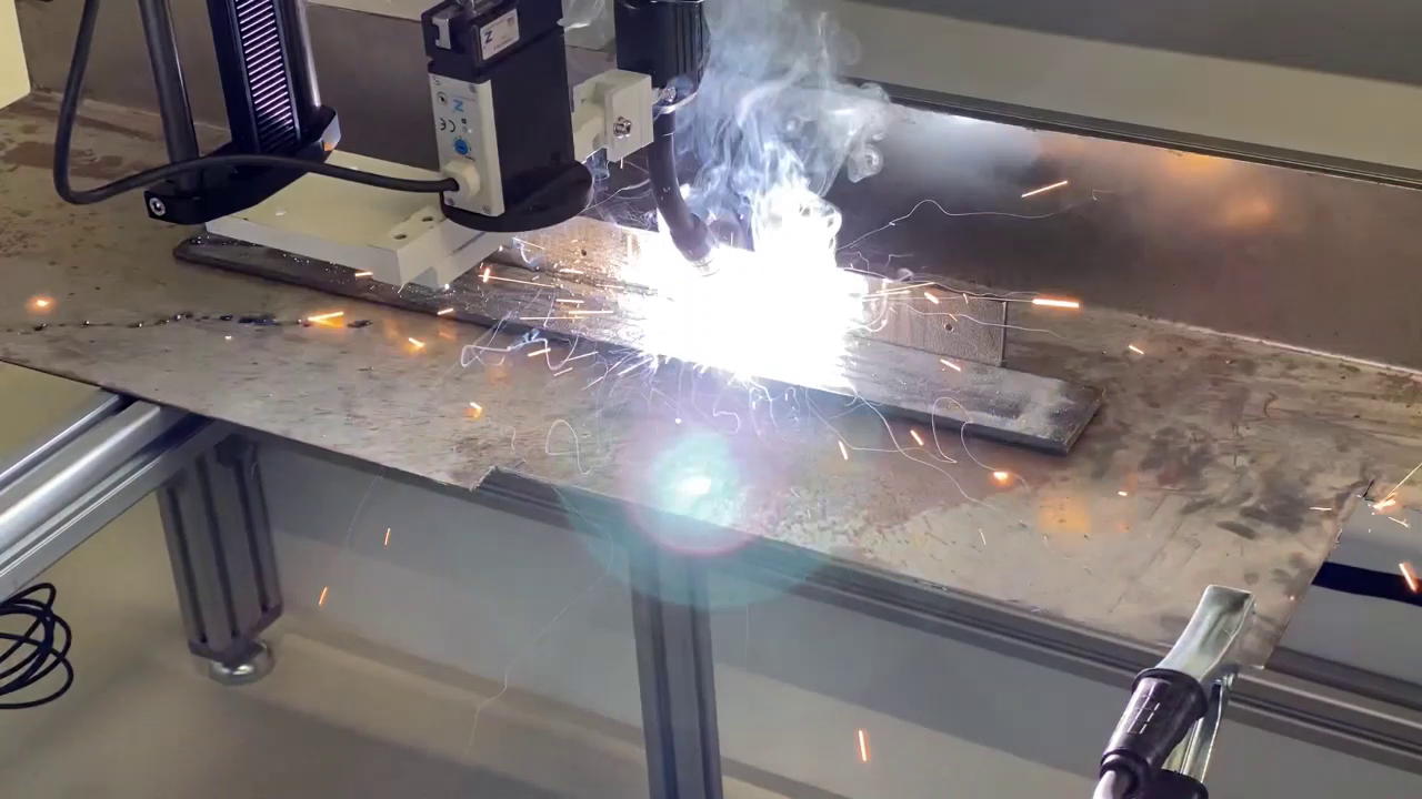 Welding with a gantry robot