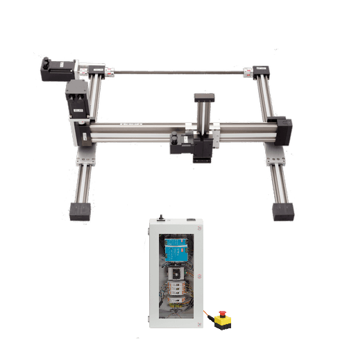 Room Linear Robot - Stepper Motors with Encoder, Working Space 400x400x150 mm